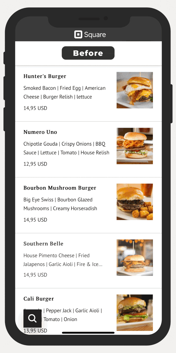 Big Owl Burger ordering experience powered by Dots